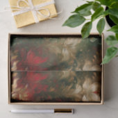 Rood Wit Groen Bloemen Tissuepapier (Geschenk)