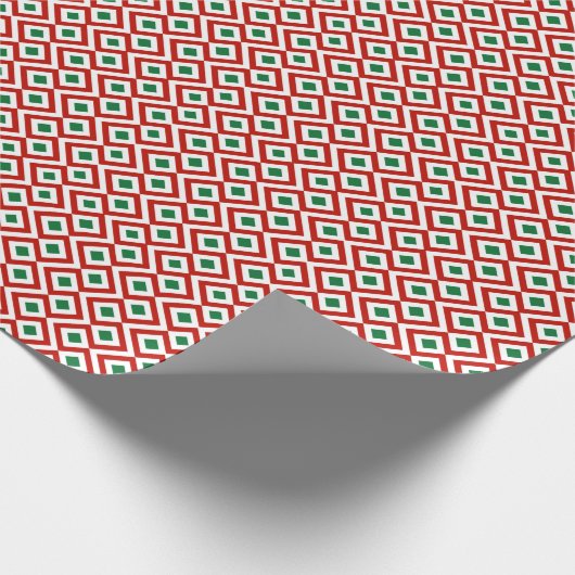 Rood, wit, groen cadeaupapier (Hoek)
