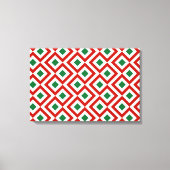 Rood, wit, groen canvas afdruk (Voorkant)