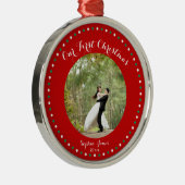 Rood Wit Groen Eerste Getrouwd Kerst Ornament (Rechts)