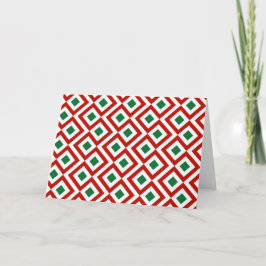 Rood, wit, groen feestdagen kaart