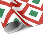 Rood, wit, groen gekleurd gift cadeaupapier (Rol Hoek)