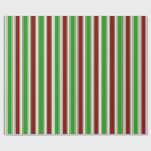 Rood, wit, groen gekleurd met Kerstmis geïnspireer Cadeaupapier (Vlak)