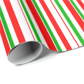 Rood, wit, groen gekleurde kerstkernen cadeaupapier (Rol Hoek)