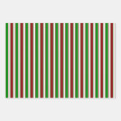 Rood, wit, groen gekleurde kerstkernen inpakpapier vel (Voorkant 2)