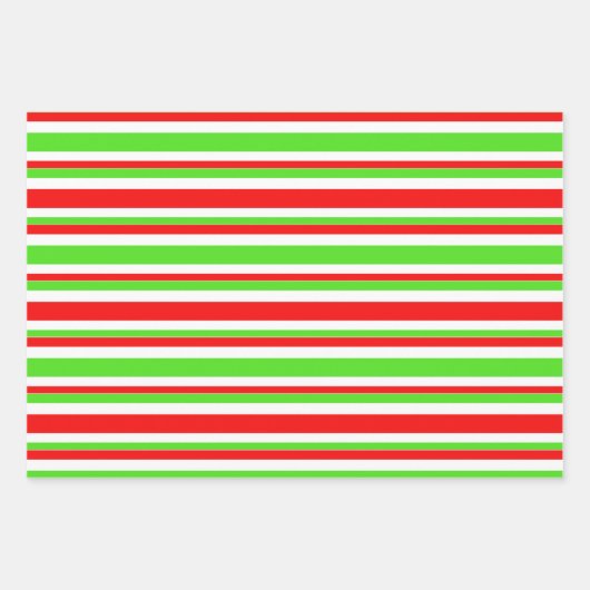 Rood, wit, groen gekleurde kerstkernen inpakpapier vel (Voorkant 2)