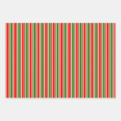 Rood, wit, groen gekleurde kerstkernen inpakpapier vel (Voorkant)