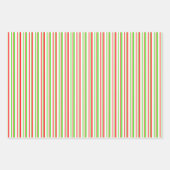 Rood, wit, groen gekleurde kerstkernen inpakpapier vel (Voorkant 2)