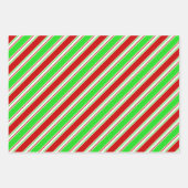 Rood, wit, groen gekleurde kerstkernen inpakpapier vel (Voorkant 2)