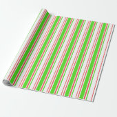 Rood, wit, groen gekleurde kersttaarten cadeaupapier (Uitgerold)