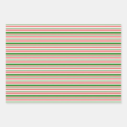 Rood, wit, groen gekleurde kersttaarten inpakpapier vel (Voorkant 2)