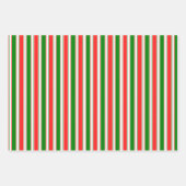 Rood, wit, groen gekleurde kersttaarten inpakpapier vel (Voorkant)