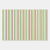 Rood, wit, groen gekleurde kersttaarten inpakpapier vel (Voorkant 2)
