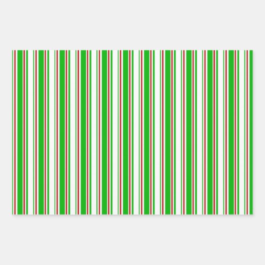 Rood, wit, groen gekleurde kersttaarten inpakpapier vel (Voorkant)