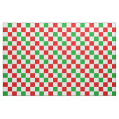 Rood Wit Groen Geruit Patroonontwerp  Stof (Fat Quarter)