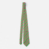 Rood Wit Groen Gestreept Stropdas (Achterkant)