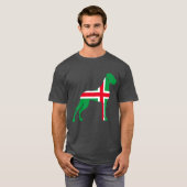 rood wit groen Great Dane T-shirt (Voorkant volledig)