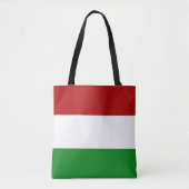 Rood Wit Groen Hongaarse Vlag Tote Bag (Voorkant)