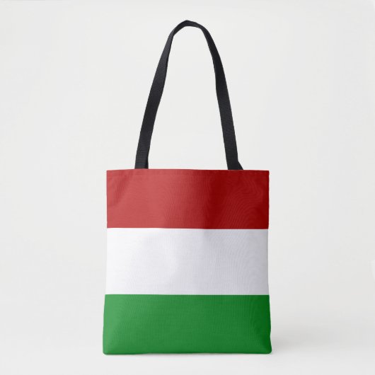 Rood Wit Groen Hongaarse Vlag Tote Bag (Voorkant)