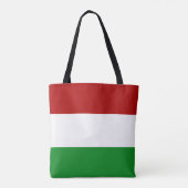 Rood Wit Groen Hongaarse Vlag Tote Bag (Achterkant)