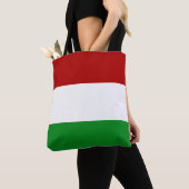Rood Wit Groen Hongaarse Vlag Tote Bag (Dichtbij)