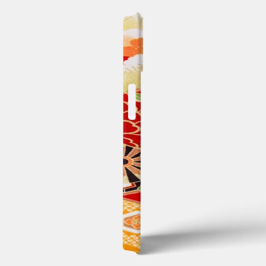 Rood Wit Groen Japans Kimono Bloemen Case-Mate iPhone Case (Achterkant / Rechts)