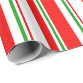 Rood, wit, groen kerstlijntje cadeaupapier (Rol Hoek)
