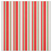 Rood, wit, groen kerstlijntje stof (Swatch)