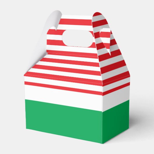 Rood Wit Groen Kerstmis Party Favor Boxes Bedankdoosjes (Achterkant)