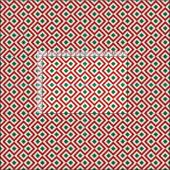 Rood, wit, groen kerstritje stof (Delen)