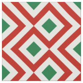 Rood, wit, groen kerstritje stof (Close Up)