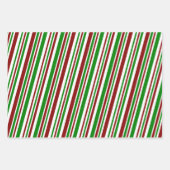 Rood, wit, groen kerststijlpatroon inpakpapier vel (Voorkant)