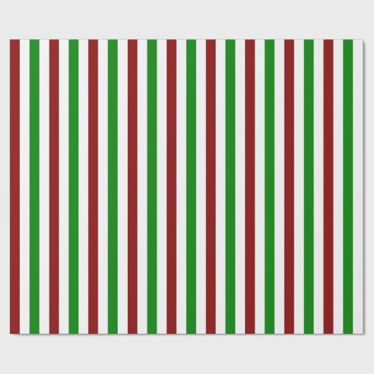 Rood, wit, groen kerststijlvol patroon cadeaupapier (Vlak)