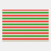 Rood, wit, groen kerstvormig lampje inpakpapier vel (Voorkant 2)