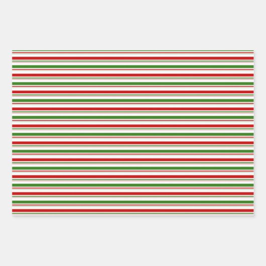 Rood, wit, groen kerstvormig lampje inpakpapier vel (Voorkant)