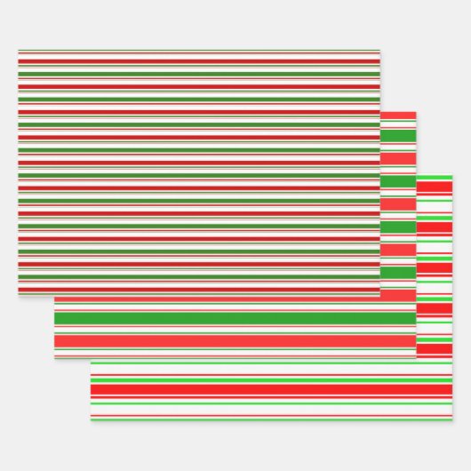 Rood, wit, groen kerstvormig lampje inpakpapier vel (Set)