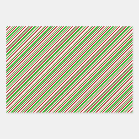 Rood, wit, groen met kerst omstreden lijnpatronen inpakpapier vel (Voorkant 3)