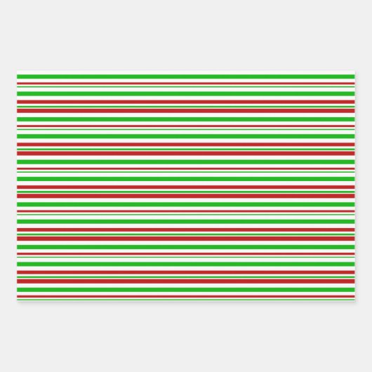 Rood, wit, groen met kerst omstreden lijnpatronen inpakpapier vel (Voorkant 2)