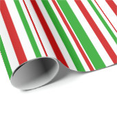 Rood, wit, groen met kerst omstreden patroon cadeaupapier (Rol Hoek)