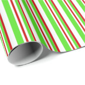 Rood, wit, groen met kerst ontworpen led patroon cadeaupapier (Rol Hoek)