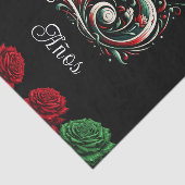 Rood Wit Groen Mis Quince Anos 15 Quinceañera Tissuepapier (Detail)