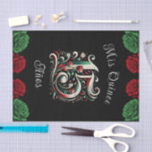 Rood Wit Groen Mis Quince Anos 15 Quinceañera Tissuepapier (Craft)