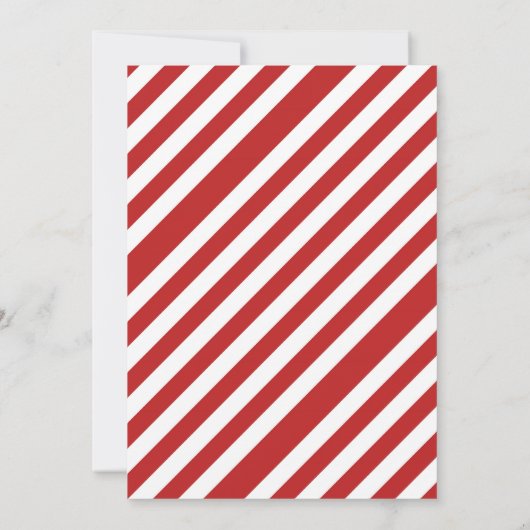 Rood Wit Groen Noordpool Kerstfeest Kaart (Achterkant)