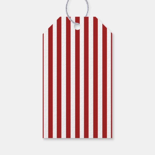 Rood & Wit Hand Getrokken Boog Huwelijk Cadeaulabel (Achterkant)