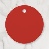 Rood & Wit Handgetekende Strik Bruiloft Bedankjes Labels (Achterkant)