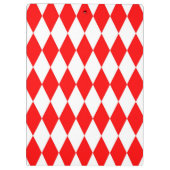 Rood Wit Harlequin Diamonds Checkers Ontwerp Klembord (Achterkant)