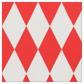 Rood Wit Harlequin Diamonds Checkers Ontwerp Stof (Close Up)