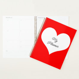 Rood wit hart planner