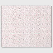 Rood & Wit Hartgeschenk Cadeaupapier (Vlak)