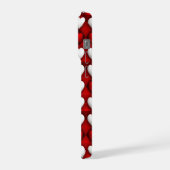 Rood-Wit Hartpatroon iPhone Hoesje (Linkerkant)